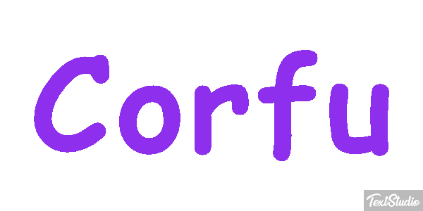 Corfu Effet de texte