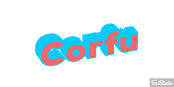 Corfu Effet de texte