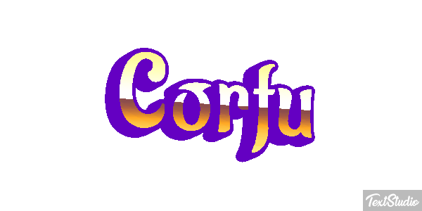 Corfu Effet de texte