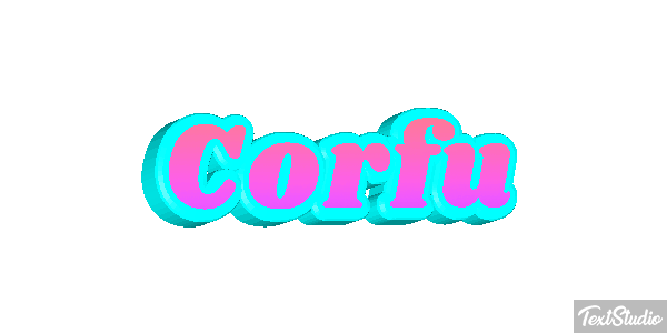Corfu Effet de texte