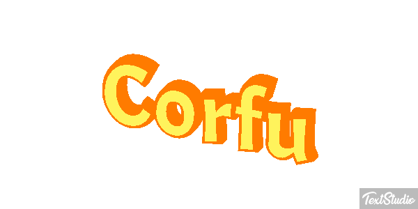 Corfu Effet de texte