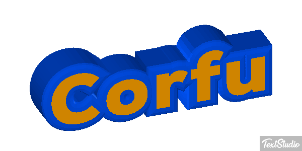 Corfu Effet de texte