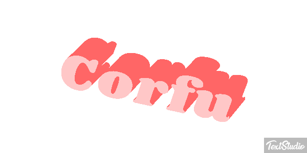 Corfu Effet de texte