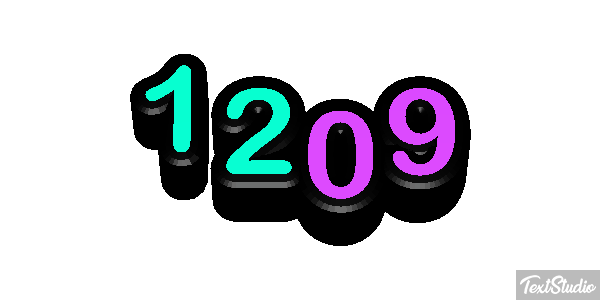 1209 Text effect
