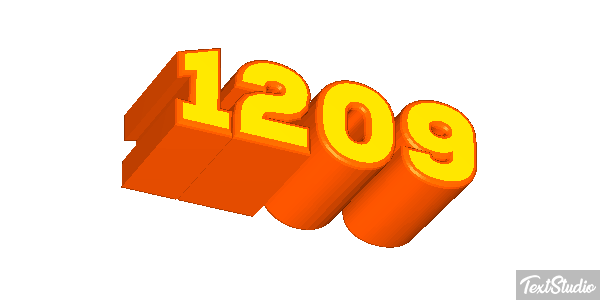 1209 Text effect