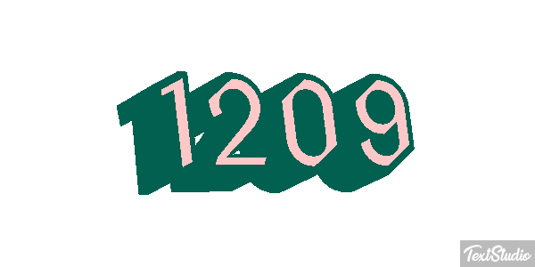 1209 Text effect