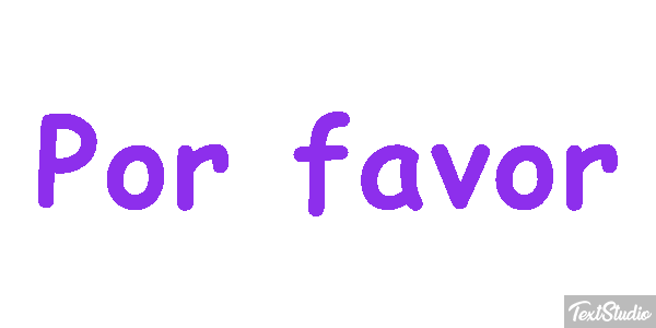 Por favor Efeito do texto
