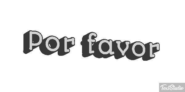 Por favor Efeito do texto