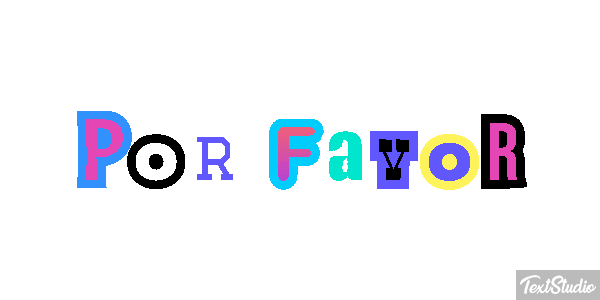 Por favor Efeito do texto