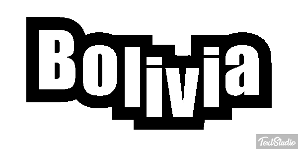 Bolivia Текстовый эффект