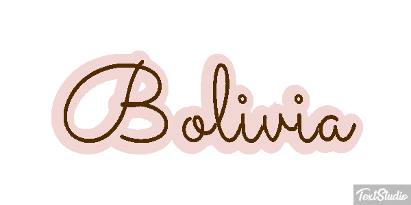 Bolivia Текстовый эффект