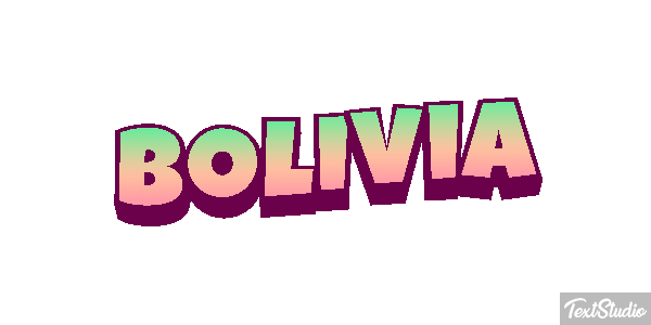 Bolivia Текстовый эффект