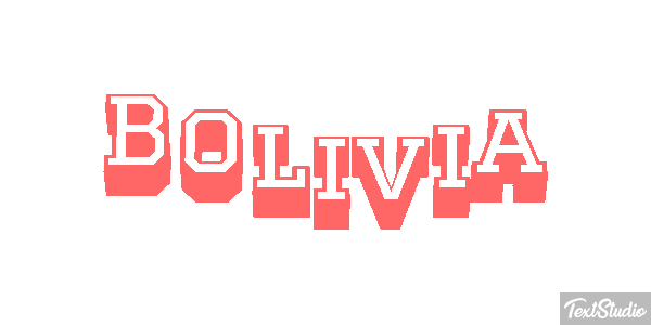 Bolivia Текстовый эффект