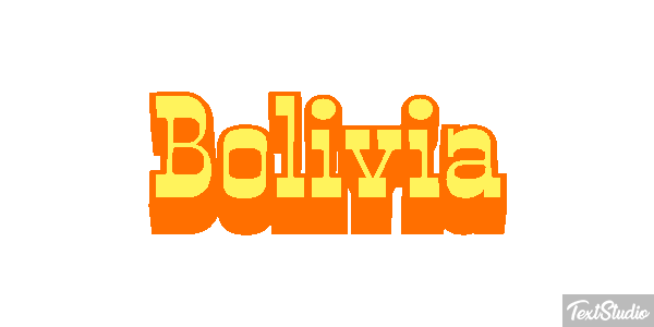Bolivia Текстовый эффект
