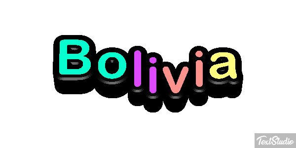 Bolivia Текстовый эффект