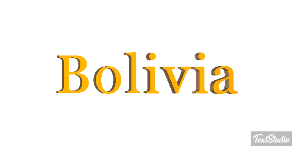 Bolivia Текстовый эффект