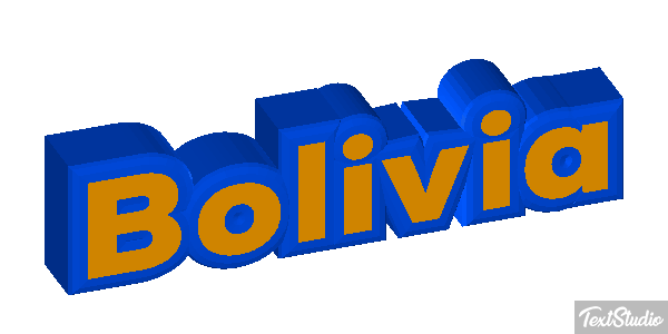 Bolivia Текстовый эффект