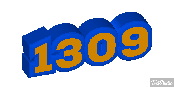 1309 Text effect