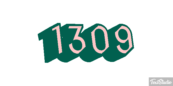 1309 Text effect