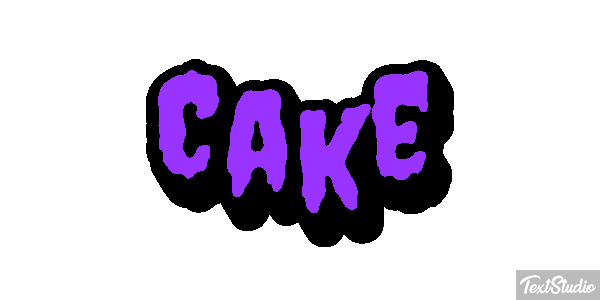 Cake Efecto de texto