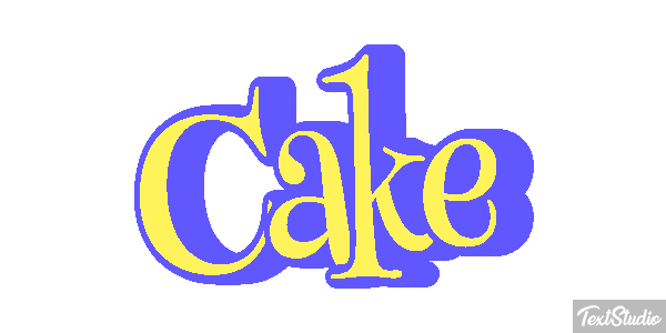 Cake Efecto de texto