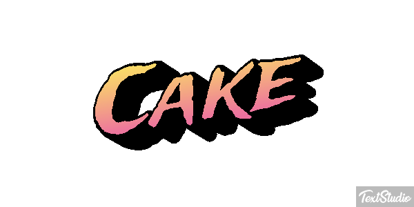 Cake Efecto de texto