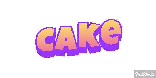 Cake Efecto de texto