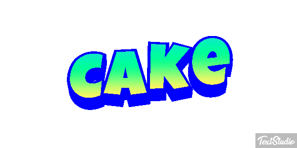 Cake Efecto de texto