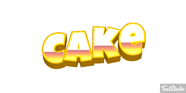 Cake Efecto de texto