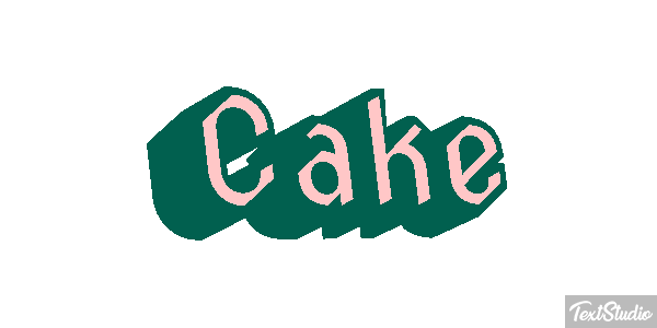 Cake Efecto de texto