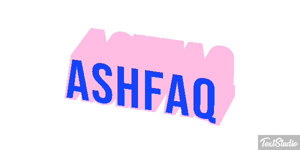 Ashfaq Text effect