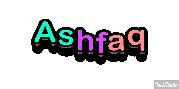 Ashfaq Text effect