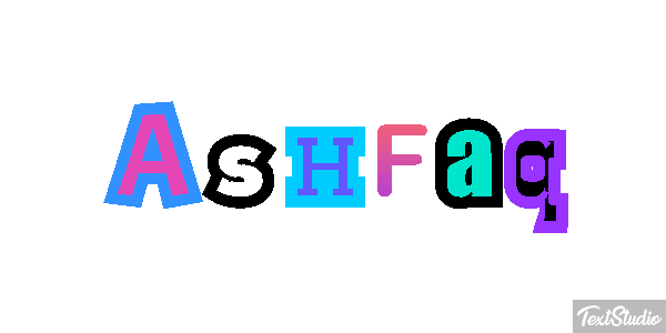 Ashfaq Text effect
