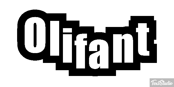 Olifant Tekst effect