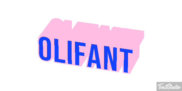 Olifant Tekst effect
