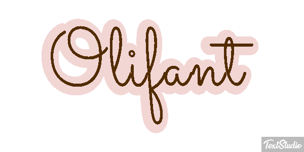 Olifant Tekst effect