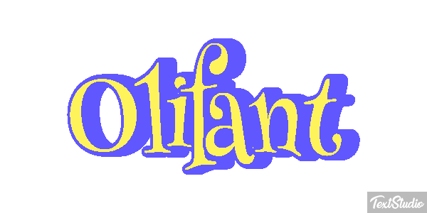 Olifant Tekst effect