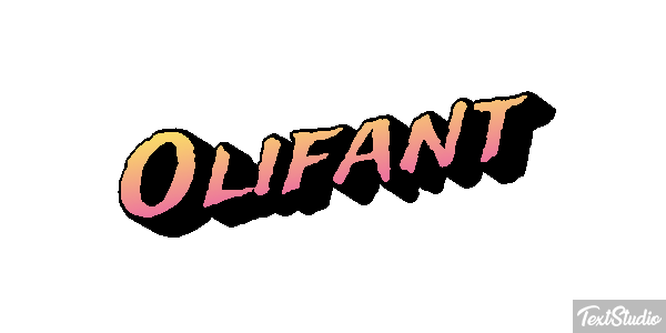 Olifant Tekst effect
