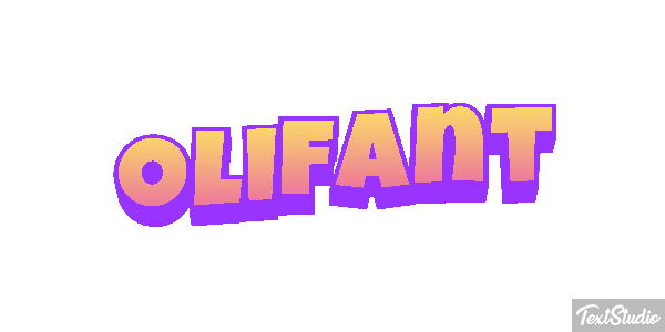Olifant Tekst effect