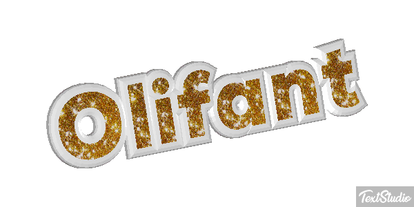 Olifant Tekst effect