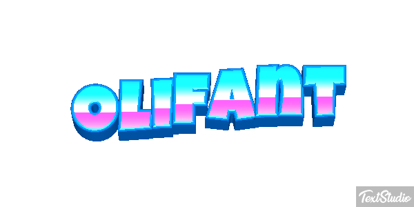 Olifant Tekst effect