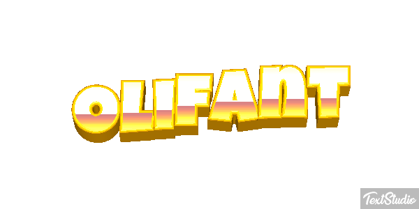 Olifant Tekst effect