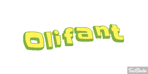 Olifant Tekst effect