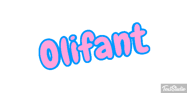 Olifant Tekst effect