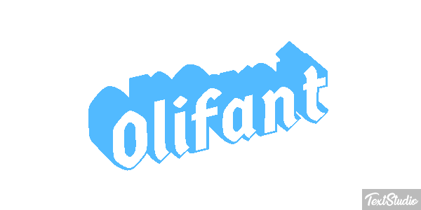 Olifant Tekst effect