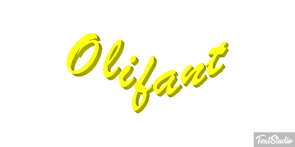 Olifant Tekst effect