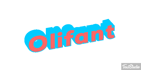 Olifant Tekst effect