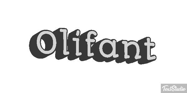Olifant Tekst effect