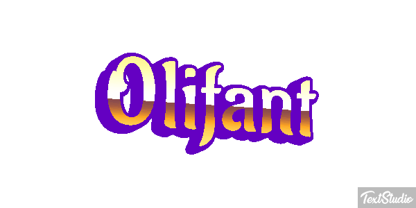 Olifant Tekst effect