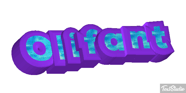 Olifant Tekst effect